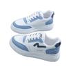 College Style Candy Color Board Shoes Women's New Round Head Lace-up White Shoes Student Contrasting Sports Shoes