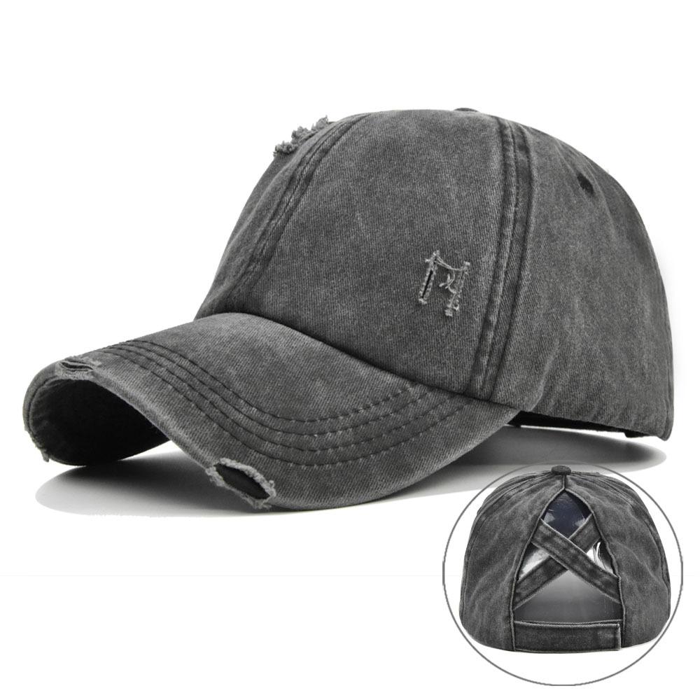 Color Washed Solid Retro Baseball Cap Cotton Sun Hat Vintage Duck Tongue Cap