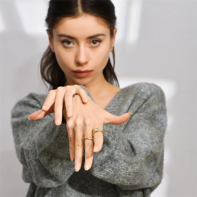 Damen Runder Zirkon Brautsets Weißer Kristallstein Gekreuzte Eheringe Versprechens Verlobungsringe Für Damen Schmuck Accessoires