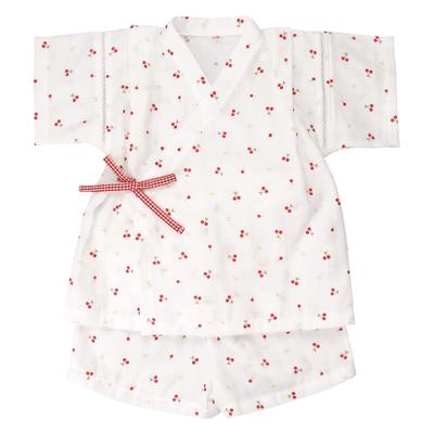 Jinbei pour bébé (Cerise) Tailles 80-90, Fabriqué au Japon
