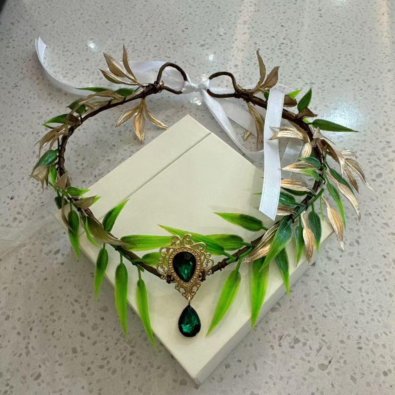 

Цветочная корона: Корейский стиль Принцесса Головной убор для девочек - Идеально для фотосессий, выступлений и многого другого