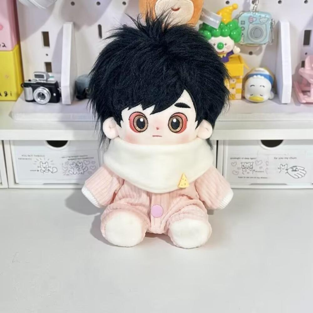 Replaceable Clothing 20CM Doll Clothes Soft Doll Outfit Cute Jumpsuits Scarf Set  Kids Toys