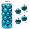 24 Pack Pink Christmas Ball Ornaments Tree Decorations for Party and Wedding