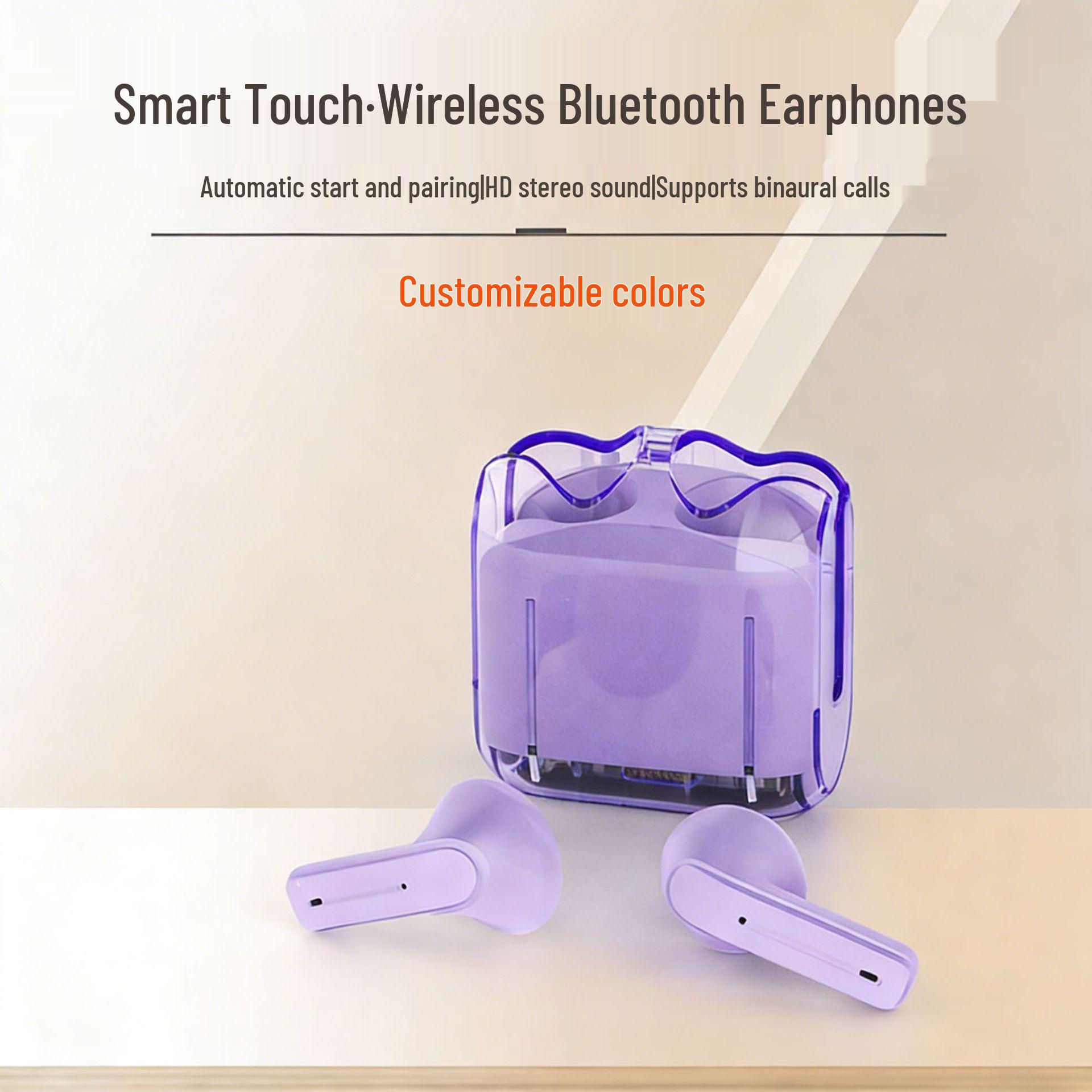 

K5 Wireless Transparent Semi-In-Ear Bluetooth Gaming Headset зелений