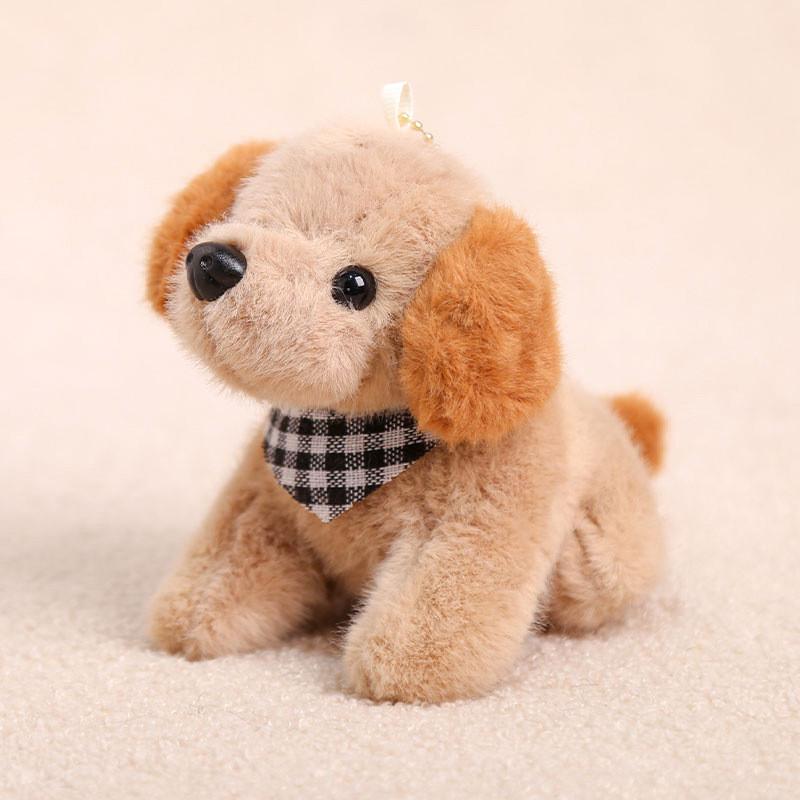 Plush Dog Keychain With Scarf For Kids And Teens Gift