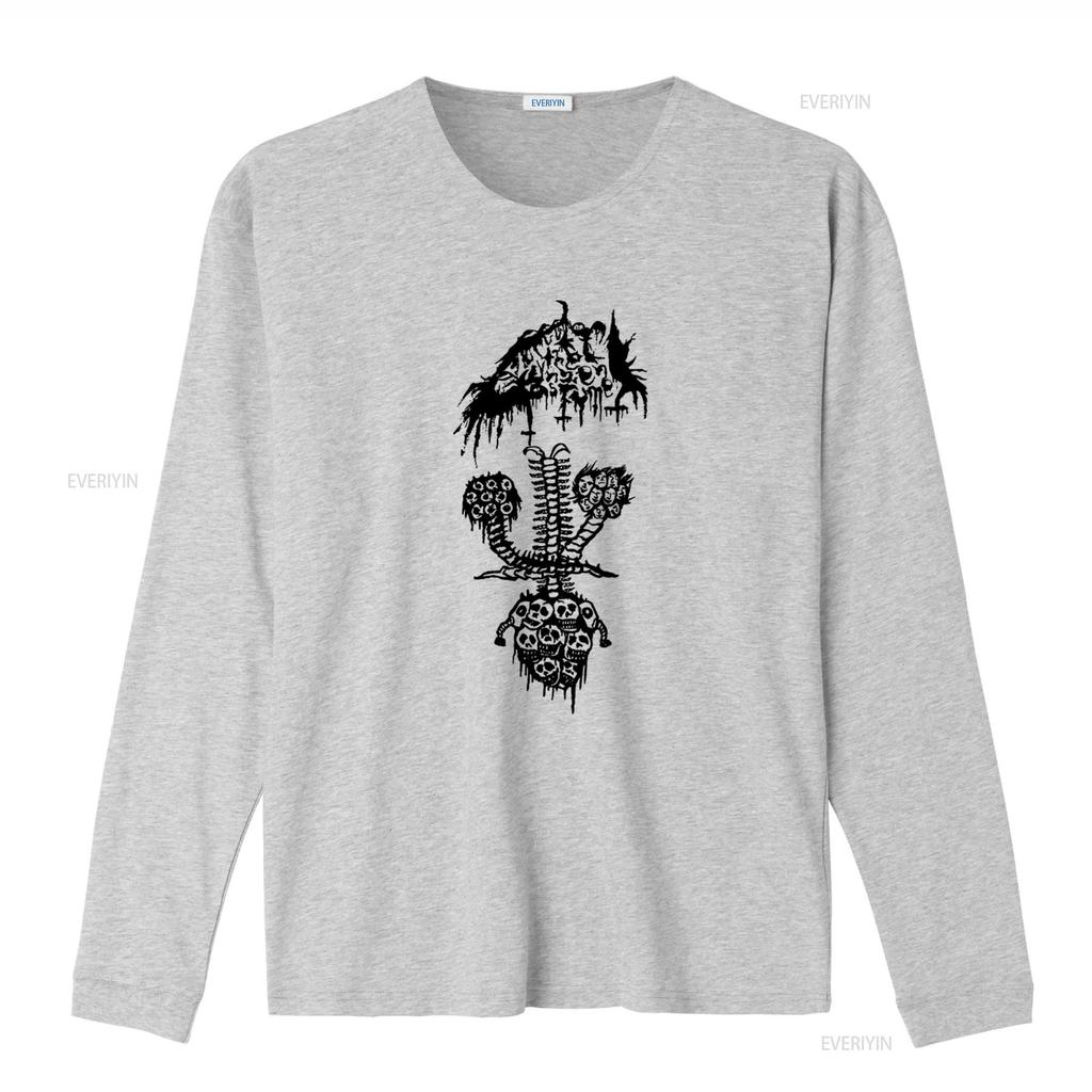 Reek of the Unzen Gas Fumes Samurai Skull Print T Shirt White Fullsize S 5XL Double Side vintage Washed fashion Casual graphic