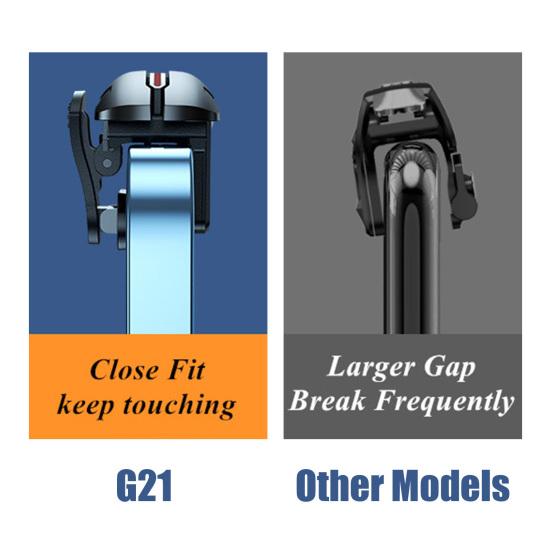 2Pcs/Set G21 Phone Triggers Mechanical Feel Highly Sensitive Contact Plug And Play Six-finger Linkage One-click Burst Widely Compatible Mobile
