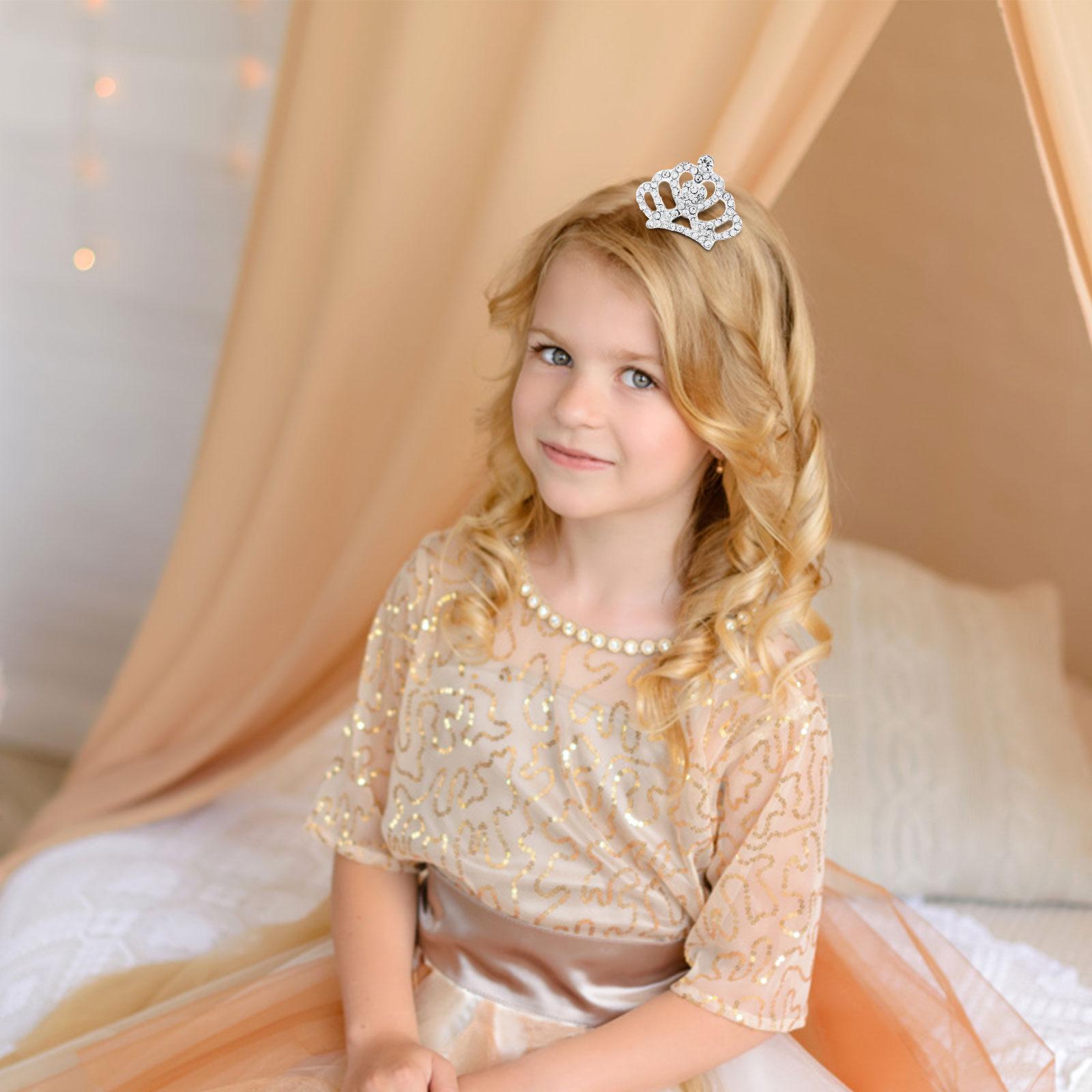 

Princess Crown Comb Set For Girl 18 Pcs Silver Tiara Crown With Comb Tia армия зеленый