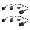 2 Pcs Headlight Wiring Harness 25962806 Left Right Headlamp Socket Wire Harness for Silverado 1500