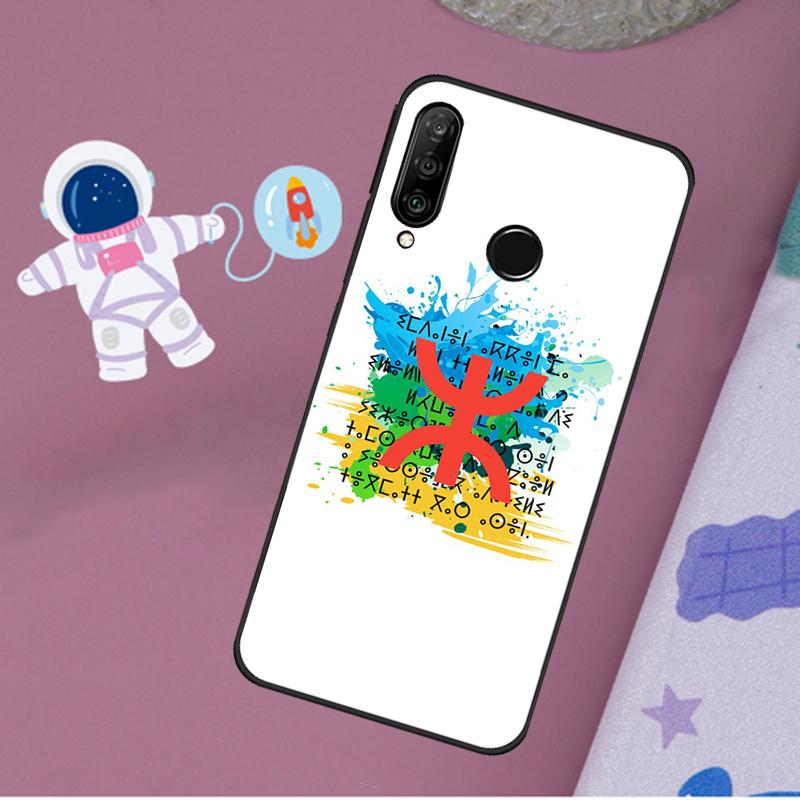 Amazigh Berber Flag For Huawei Nova 12s 12i 11i 8i Y73 Y72 Y61 Y91 Y90 Y70 Y60 9 10 SE P30 P40 Lite P60 Pro Case