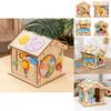 Wooden Busy House Toy For Kids With Educational Activities And Multifunctional Puzzle