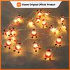 Christmas Lights 2M 20LED Fairy Lights Santa Claus Snowflake String Lights Battery Powered For Home Living Room Xmas Decor Lamp