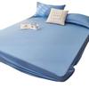 Nanjiren Washed Cotton Non-Slip Fitted Bedspread & Mattress Protector
