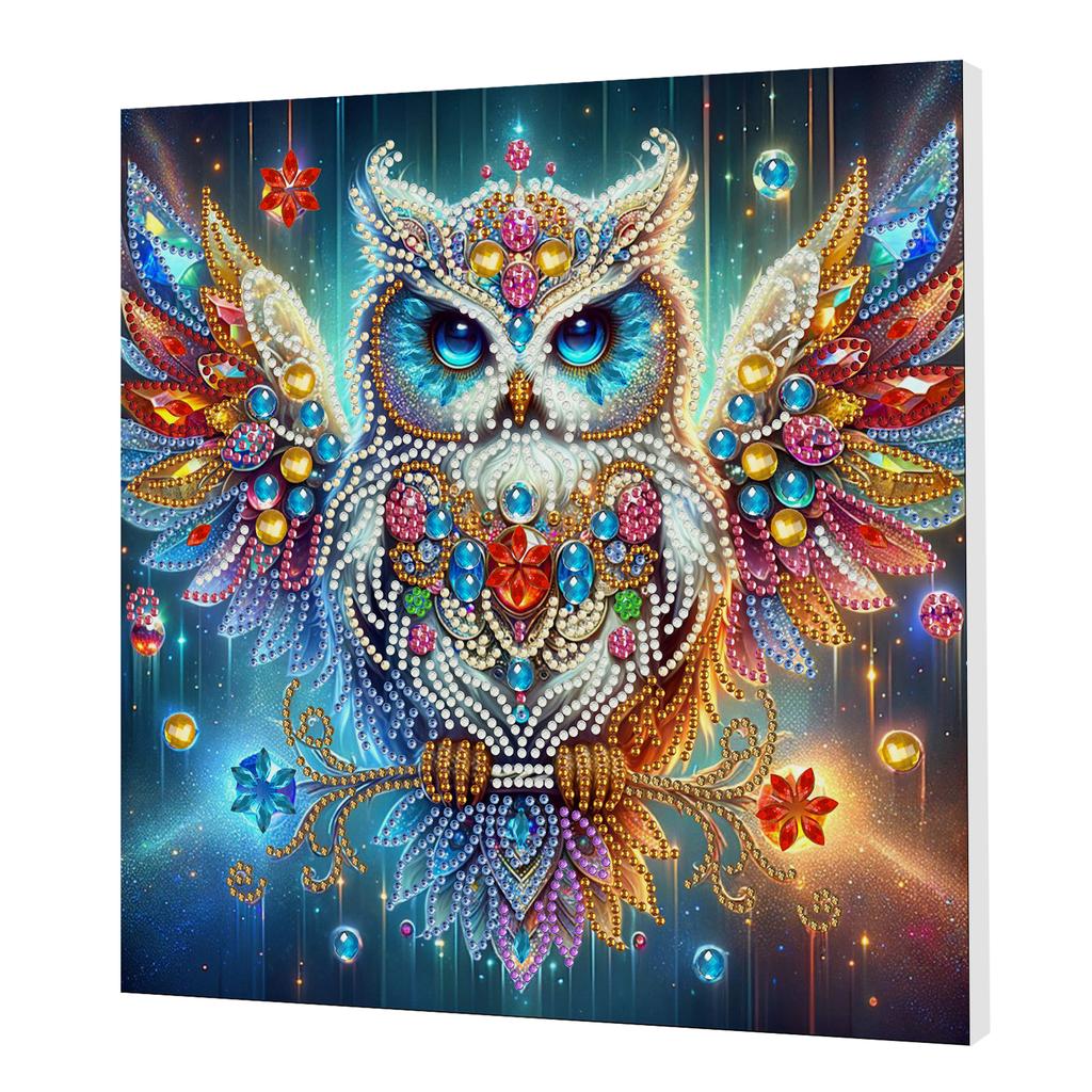DIY Special Shape Drill Art Craft Pearl Diamond Painting with Frame 25x25cm Diamond Art Pearl Painting Kit for Adults Home Decor
