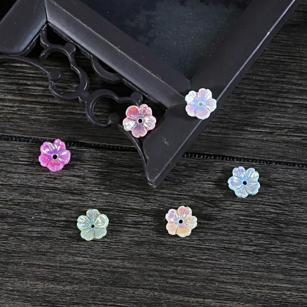 20 stücke Blume Harz Imitation Shell Acryl Perlen Für Schmuck Machen Handgemachte Handwerk Zubehör