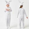 Children's Day Little White Rabbit Pink Rabbit Animal Onesie Lace Long Sleeve Cartoon Dress Up Performance Costume