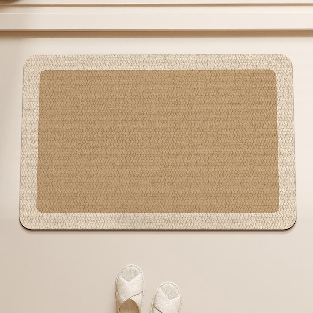 Wabi Sand Wind Bathroom Floor Mat Soft Diatom Mud Floor Mat Toilet Door Non-slip Absorbent Wear-resistant Foot Mat Diatom Mud