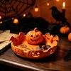 Pumpkin Tray for Halloween 3D Printed Jewelry Holder, Spooky Trinket Keys, Unique Holiday Gift Friends Rings, Earrings, Decorative Storage Organizer