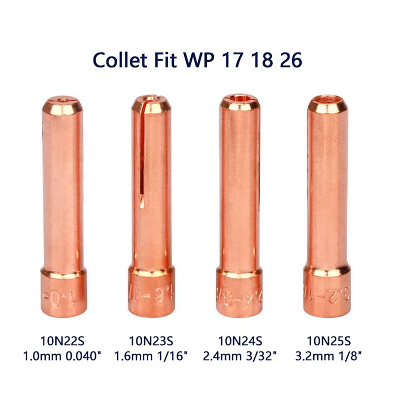 ABUL-30Pcs TIG Welding Torch Accessories Stubby Gas Lens 4 -12 Cup Kit For WP-17/18/26 Torch Welding Supplies