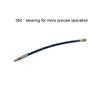 5 Pcs Grease Gun Nozzle Tip Copper-plated Gun Nozzle Universal Steel Nozzle Flat Head Nozzle Pneumatic Oil Grease Head