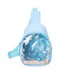 Baby Girls Cute Colorful Transparent Sequin Waist Bag Lovely Children's Zipper Crossbody Bag Adjustable Straps Shoulder Bags