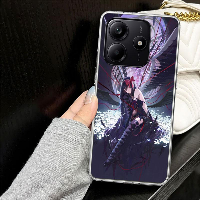 Madoka Magica Homura Case for Xiaomi Redmi Note 14 13 12 11 Pro Plus Phone Cover 14S 12S 11S 11E 11T 10S 10 9S 9 Silicone Funda