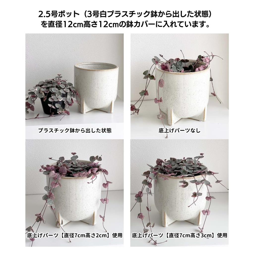 Diameter 15cm Height 5cm Inakougei Pot Cover Raised Bottom Pot Height Adjustment Root Rot Prevention Diameter Height Improved Breathability Healthy