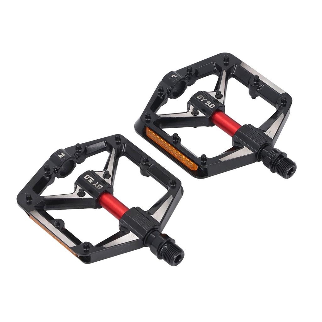 2Pcs Cycle Pedal Aluminum Alloy Dual Bearing Non Slip Reflective Pedal Replacement