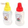 2 botellas de salsa de tomate con tapa de rosca creativa, transparente, útil, minidispensador portátil de salsa de tomate para ensaladas, suministros para el hogar
