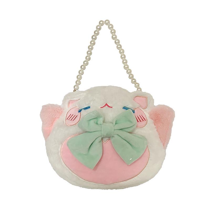 Hello Kitty Sheep Bear Plush Coin Purse With Zipper Closure For Kids And Girls розовый
