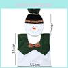 Elegant 3 Pieces Christmas Bathroom Decorations Including Santa Toilet Cover