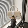 Pu Small Square Bag For Women With Simple Lock Closure For Daily Casual Use
