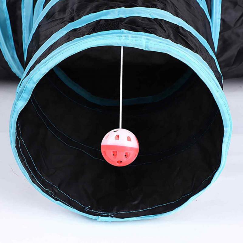 Collapsible Cat Tunnel for Indoor Use, Portable Design for Easy Transport, Keep Your Pet Active with Multi-Tunnel Play System, Interactive Fun