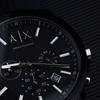 ARMANI EXCHANGEAE Wrist Watch Quartz Movement Silicone Strap 44mm Black Dial Men's Watches AX1326