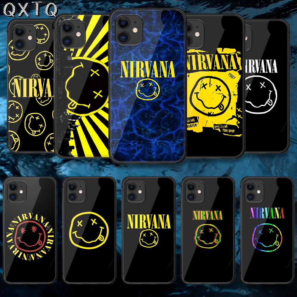 N Nirvana Banda de Rock Funda Para iPhone Samsung Galaxy Redmi Note S 17 16 15 14 13 20 24 25 54 Pro Max Ultra Fe Cubierta de Vidrio Templado