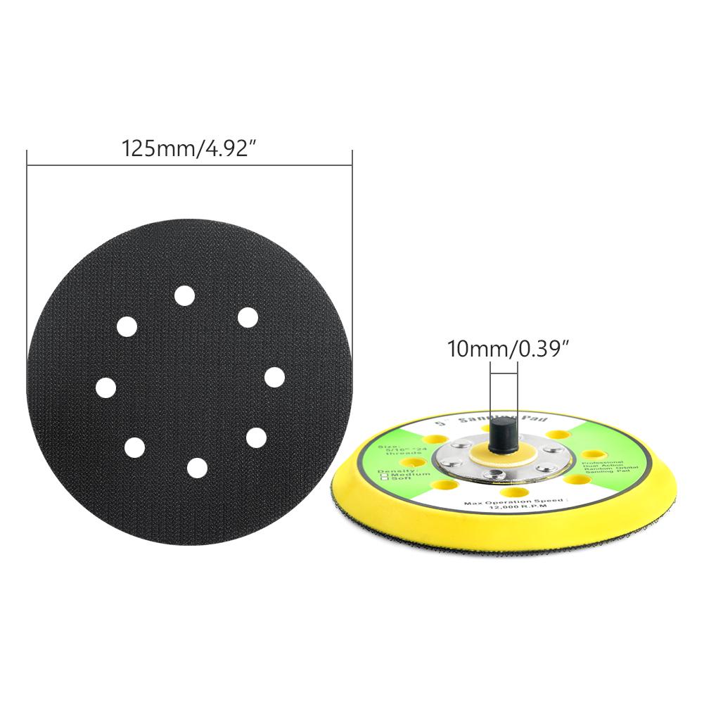 5 Inch Hook And Loop Sanding Backing Plate Pad For Car Waxing Metal Polishing F 5 Inch Hook And Loop Sanding Backing Plate Pad For Car Waxing Metal Polishing F