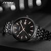 SINOBI Brand Business Men's Quartz Watches 38mm Dial Plate Stainless Steel Strap Calendar Date High Quality Men Wristwatch