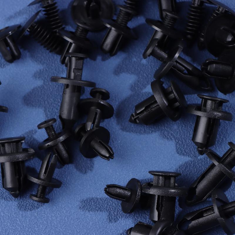 190 Buc Clipuri de Fixare Auto Kit Elemente de Fixare din Plastic 6 Dimensiuni Set Nituri cu Pini de Apăsare Auto Clipuri Nituri cu Apăsare pentru Caroserie Bară de Protecție