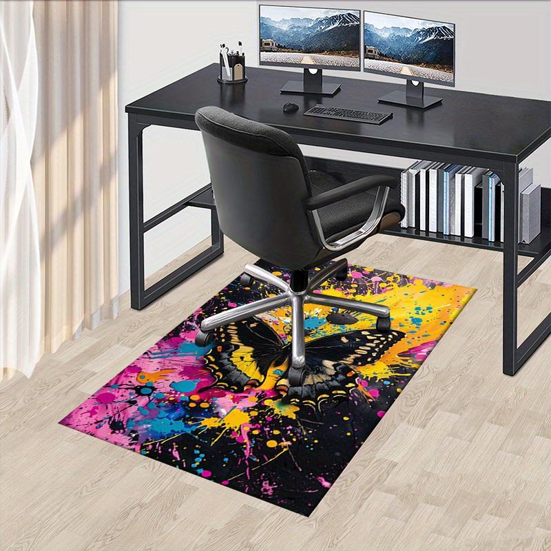 

1pc. Colorful Butterfly Splash Art Rug for Home Decor, Office Carpet, Chair Cover, Outdoor Mat, Gift Idea 60cm by 90cm