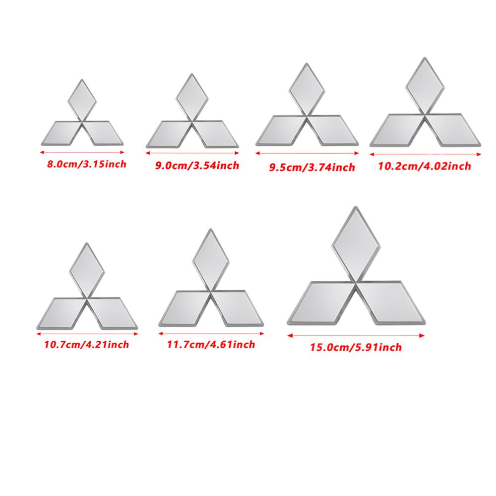 ABS Auto Přední Zadní Znak Mřížka Emblem pro Mitsubishi Ralliart Lancer ASX Colt Pajero Outlander Eclipse Delica EVO Grandis Colt