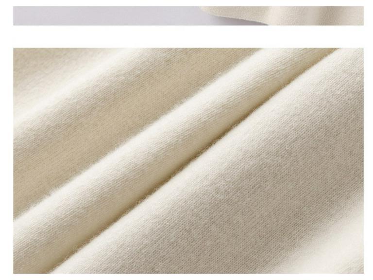 Australian Wool Wide Leg Pants - Women's Autumn/Winter Straight Leg Cashmere Knit Floor-Length Trousers