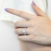 Lindon Classic 925 Sterling Silver Zircon Ring Gioielli da donna Promessa di matrimonio Regalo per feste