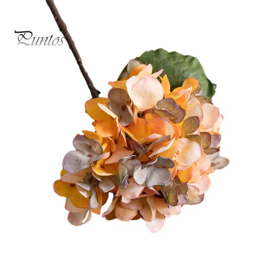 Artificial Flower Fade-resistant Simulated Hydrangea Realistic Fake Plant for Home Weddings Decoration