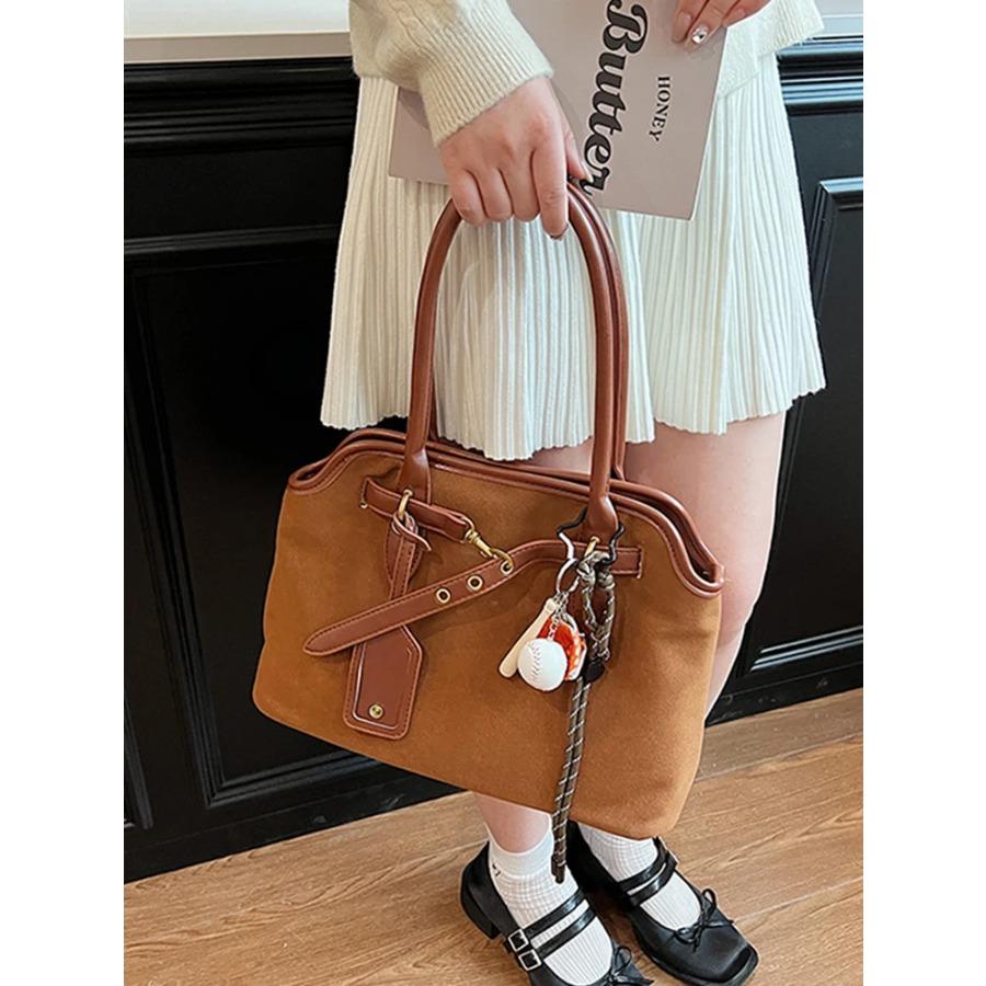 Classic Suede Commuter Shoulder Bags Women Autumn Winter Vintage Large Capacity Handbags  New Lady Frosted Tote Bag