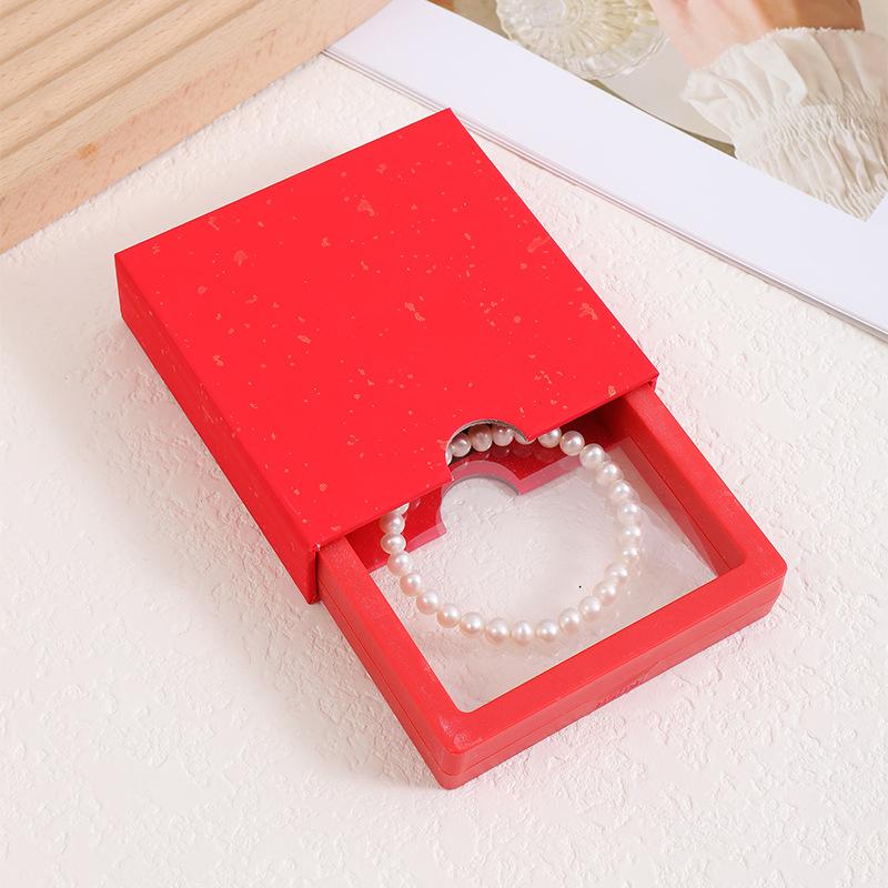 Transparente schwebende Display-Boxen Elastische PE-Folie Schmuckverpackungsbox Schmuck Halskette Ring Dichtungs-Antioxidans Sammlerstück Aufbewahrungsbox 10 Stück