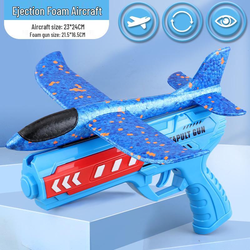 Catapult Aircraft Toy - Hand-Thrown Glider with Crash-Resistant Foam for Boys