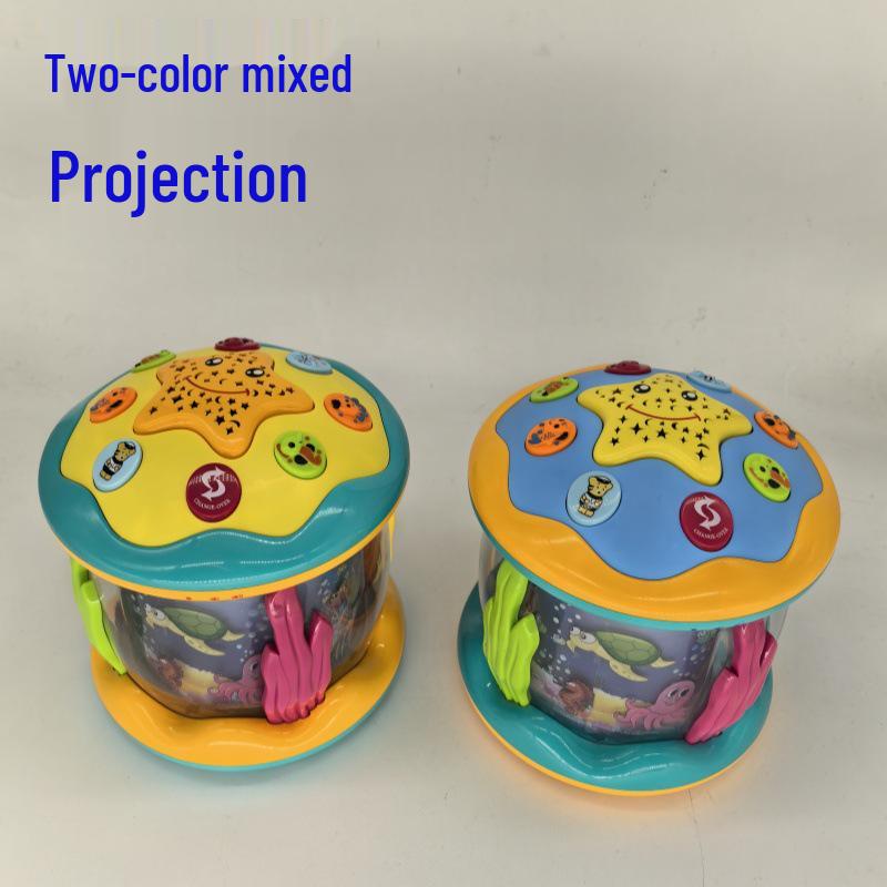 Baby Toddler Clap Drum with Lights & Music – Educational Ocean-Themed Toy for Parent-Child Interaction.
