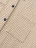 European & American Men's Plus Size Checkered Cardigan Shirt Jacket, 2025 Fashion, Long Sleeve