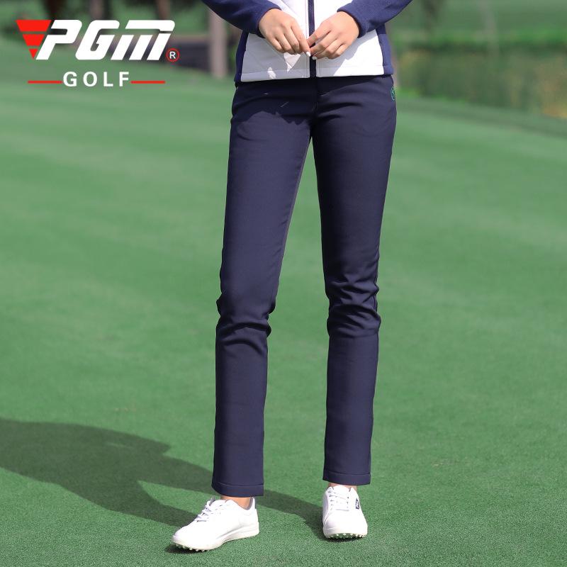 

PGM Women s Fleece Golf Pants - High Waist, High Elasticity Sports Casual Long Pants Small
