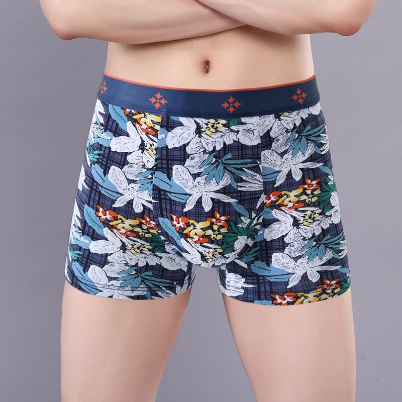 

Мужское нижнее белье с принтом больших размеров, сексуальное спортивное нижнее белье с четырьмя углами для молодых мужчин 3XL